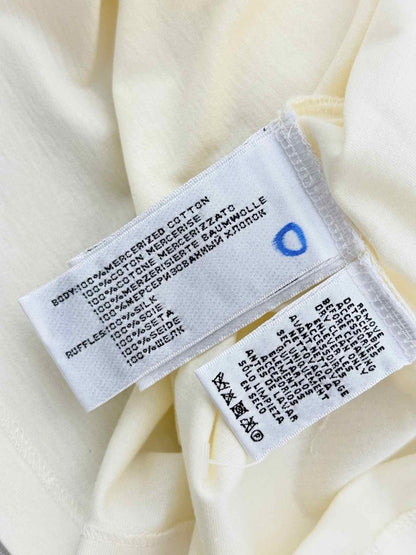 Pre - loved RALPH LAUREN Cream Size Medium Blouse at Reems Closet