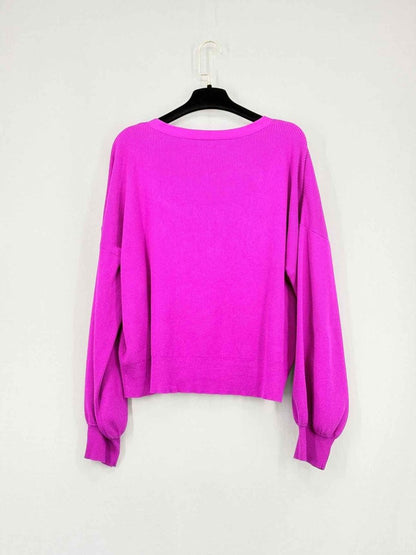 Pre - loved RALPH LAUREN Fuchsia Size Large Cardigan at Reems Closet