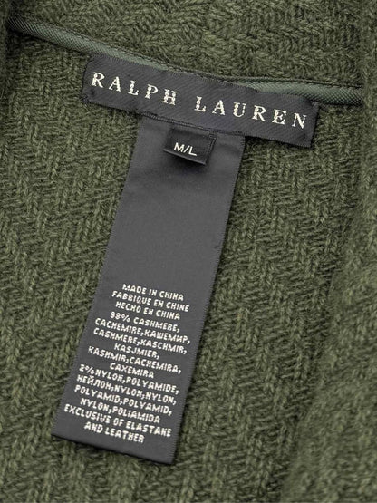Pre - loved RALPH LAUREN Olive Green Size Medium/Large Cardigan at Reems Closet