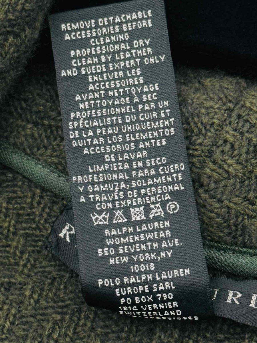 Pre - loved RALPH LAUREN Olive Green Size Medium/Large Cardigan at Reems Closet