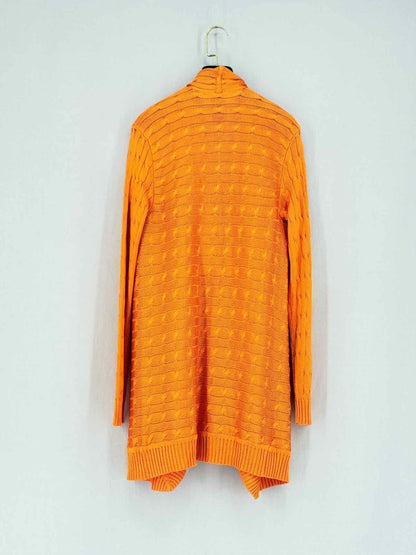 Pre - loved RALPH LAUREN Orange Size Medium Cardigan at Reems Closet