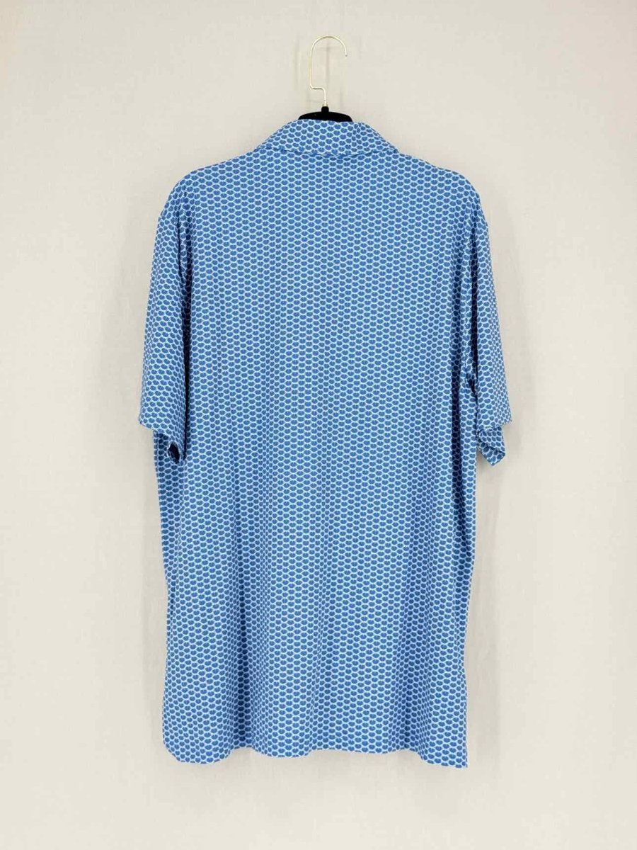 Pre - loved RALPH LAUREN SPORT Blue & White Size Large Polo Shirt at Reems Closet