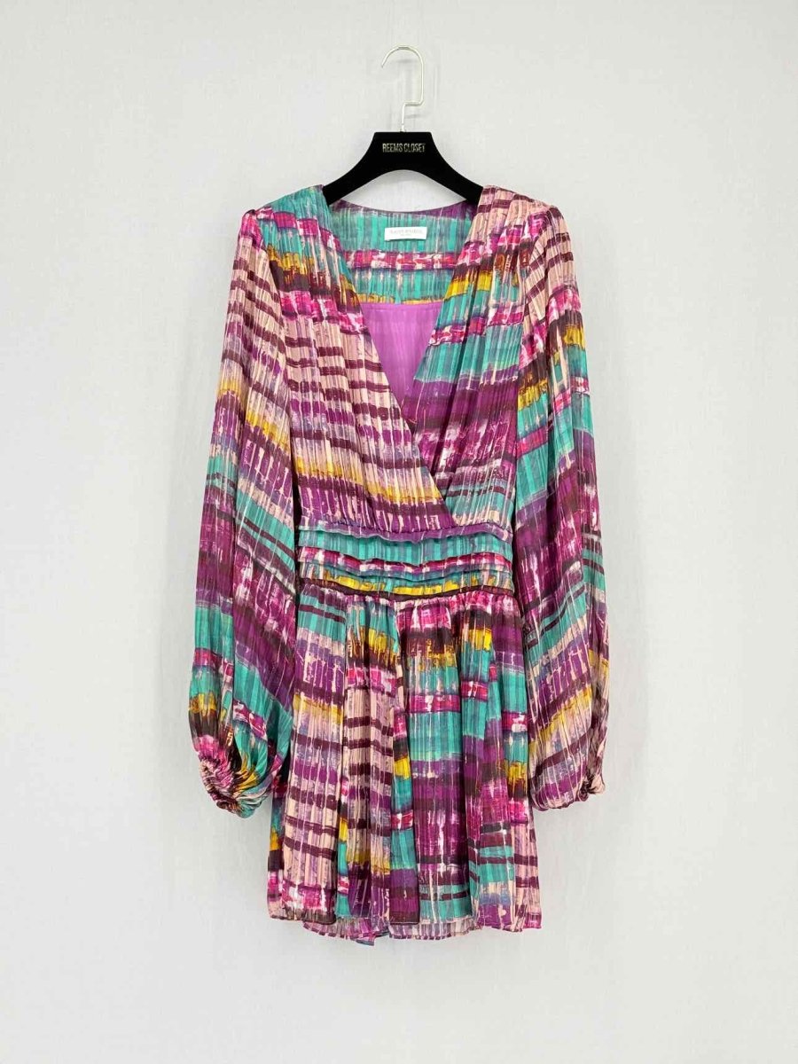 Pre - loved RAMY BROOK Purple Multicolor Short Dress at Reems Closet