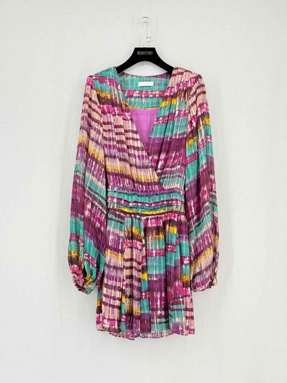 Pre - loved RAMY BROOK Purple Multicolor Short Dress at Reems Closet