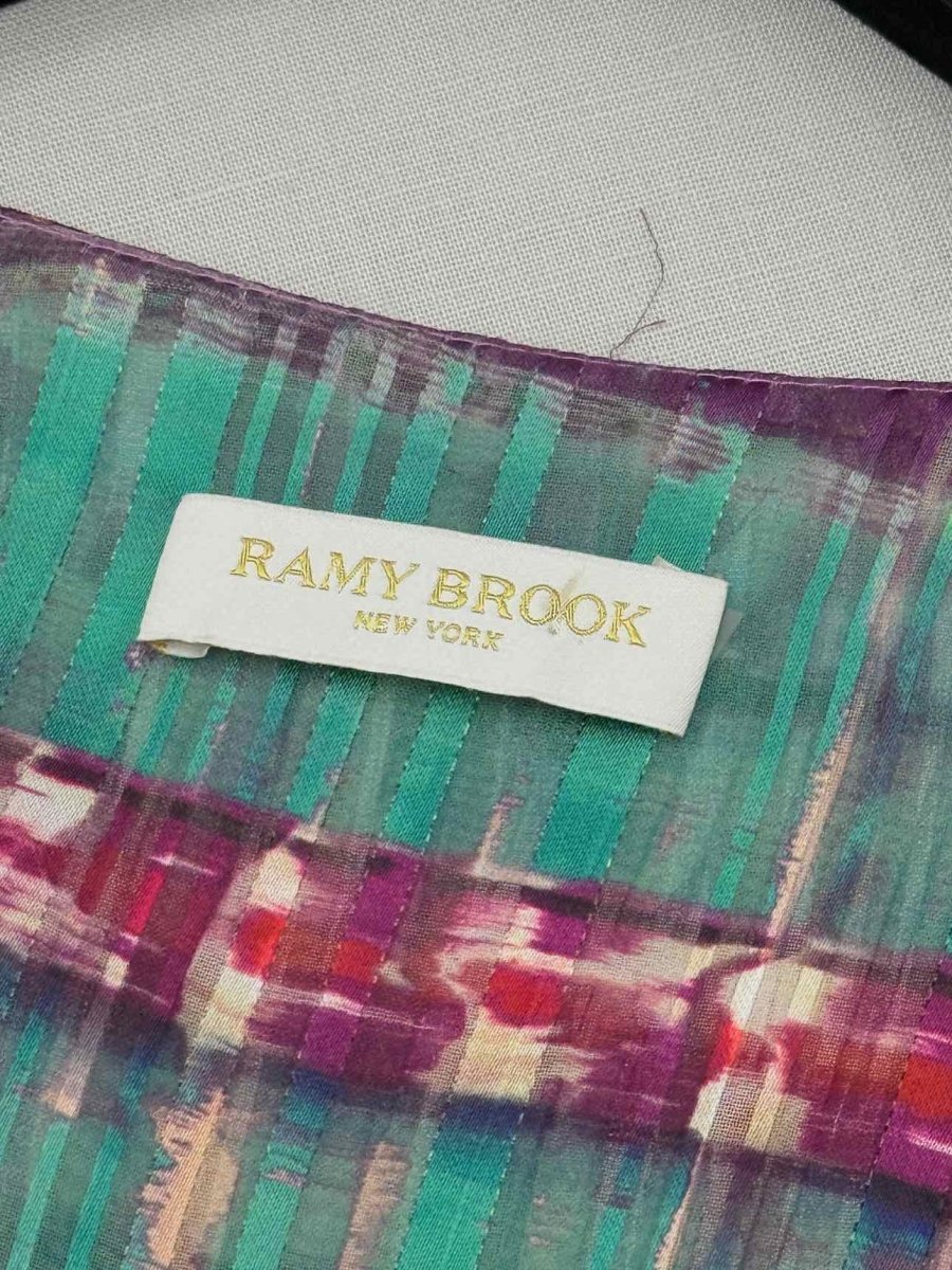 Pre - loved RAMY BROOK Purple Multicolor Short Dress at Reems Closet