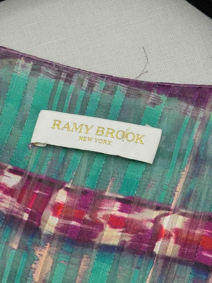 Pre - loved RAMY BROOK Purple Multicolor Short Dress at Reems Closet