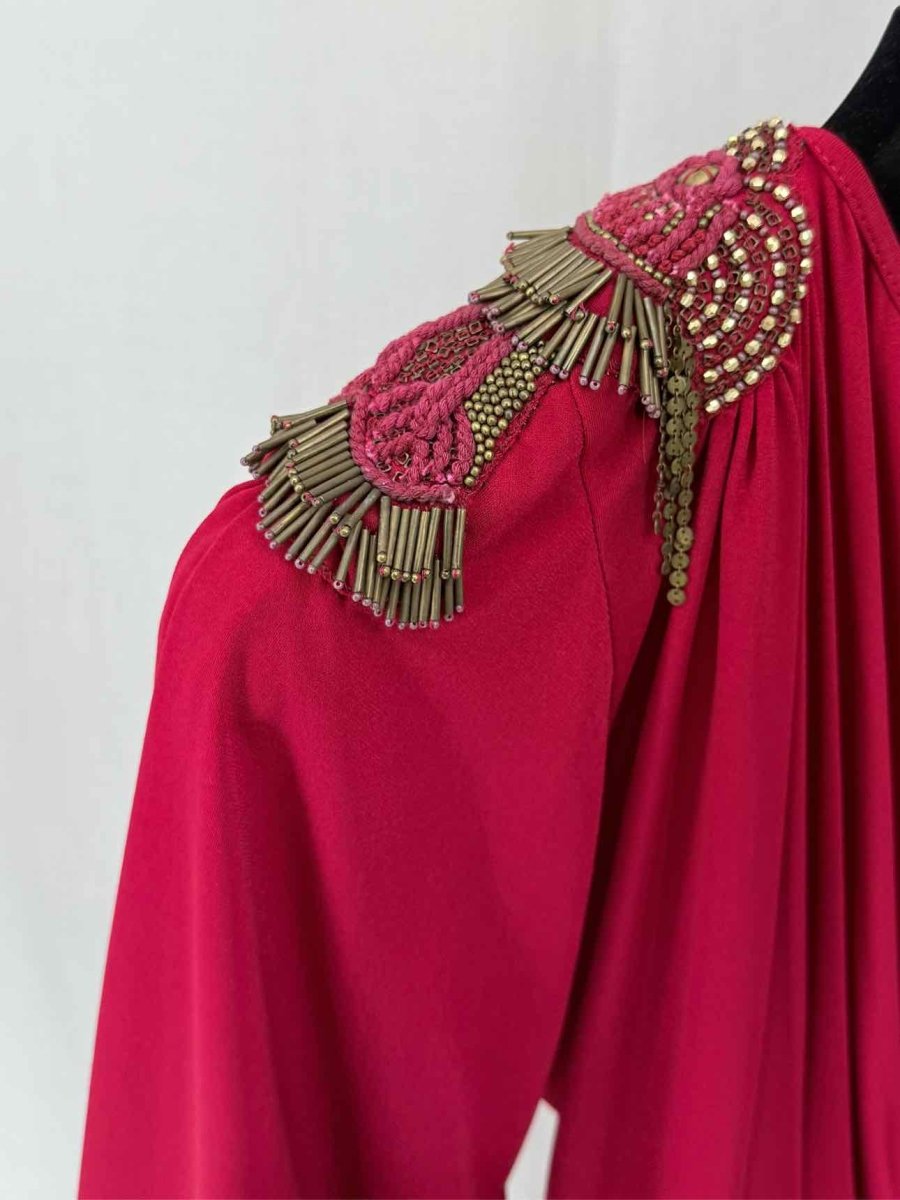 Pre-loved RANNA GILL Red Size Medium Knee Length Dress at Reems Closet
