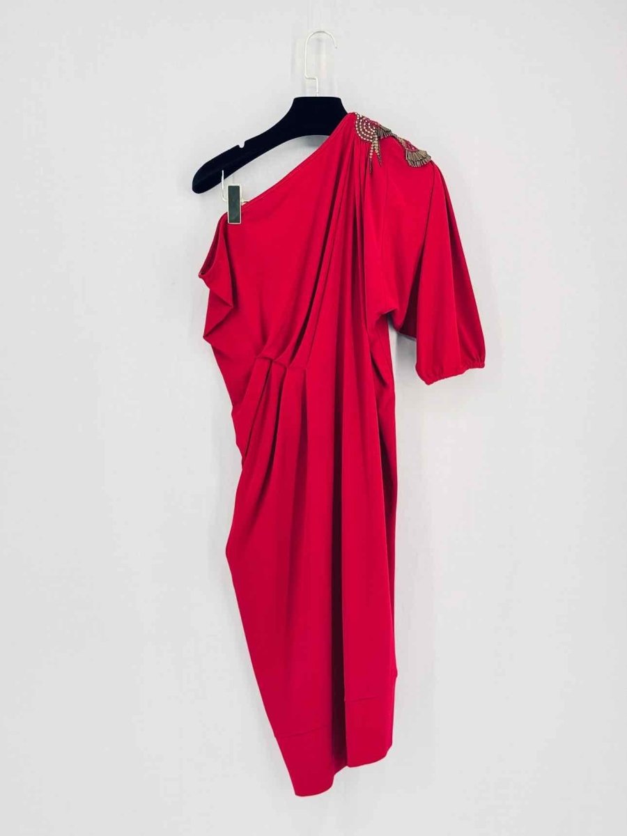 Pre-loved RANNA GILL Red Size Medium Knee Length Dress at Reems Closet