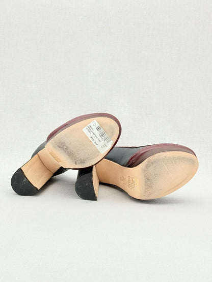 Pre - loved RAOUL Black & Burgundy Size EU 40 Pumps at Reems Closet