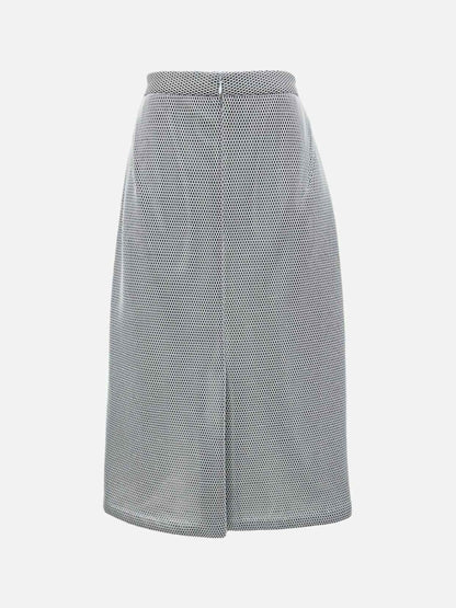 Pre - loved RAOUL White Mesh Pencil Skirt at Reems Closet