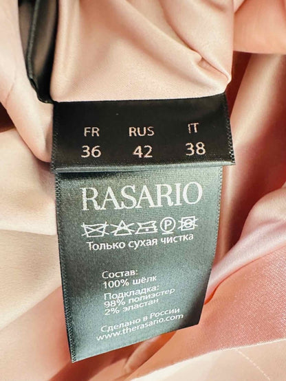 Pre - loved RASARIO Strapless Pale Pink Evening Dress at Reems Closet