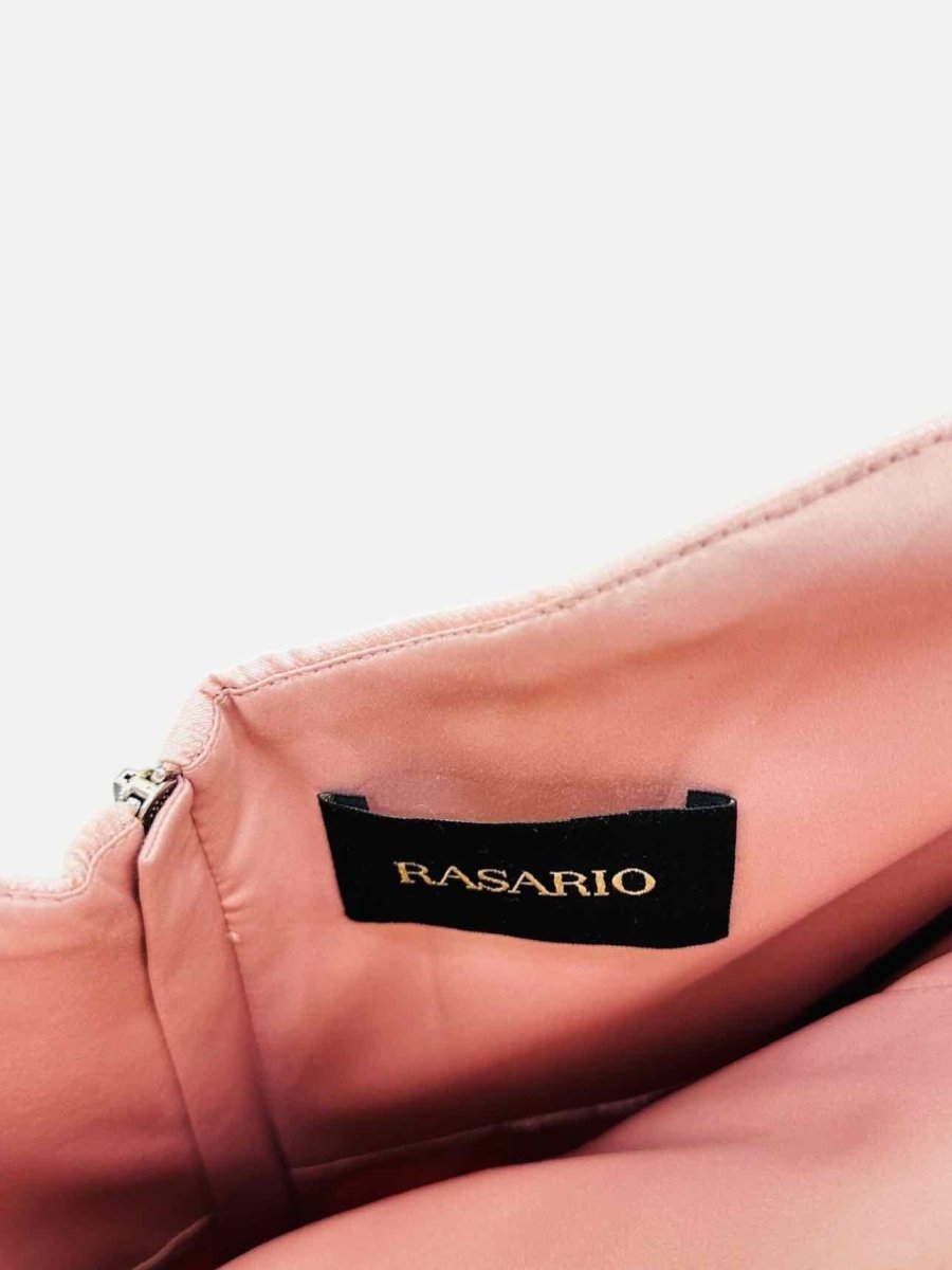 Pre - loved RASARIO Strapless Pale Pink Evening Dress at Reems Closet