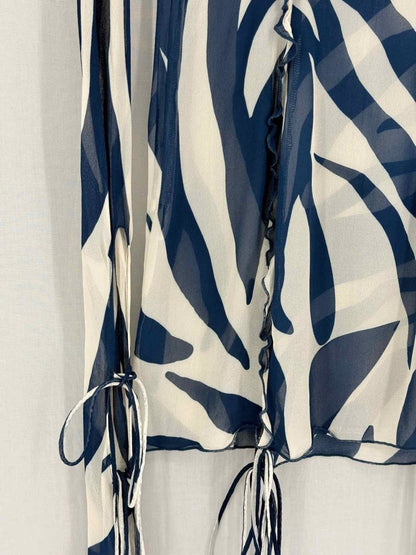 Pre-loved RAT & BOA Annika Blue & White Size Small Short Dress at Reems Closet