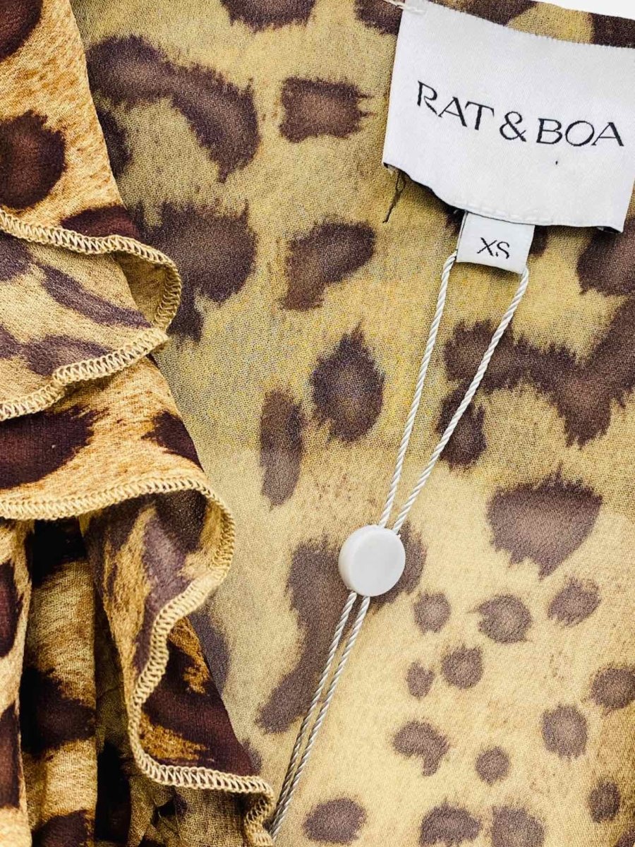 Pre - loved RAT & BOA Beige & Brown Leopard Coverup at Reems Closet