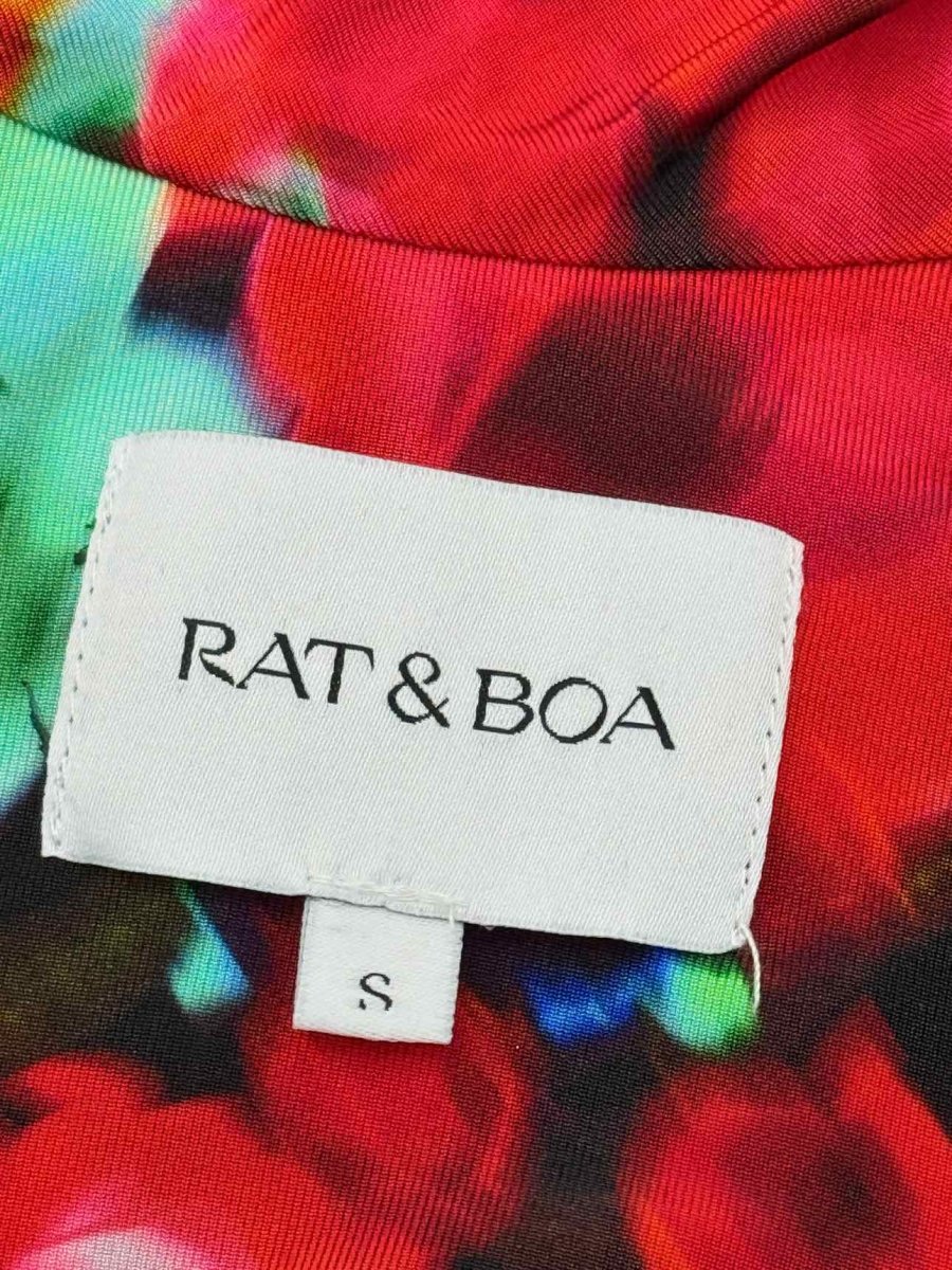 Pre-loved RAT & BOA Black & Red Size Small Knee Length Dress at Reems Closet