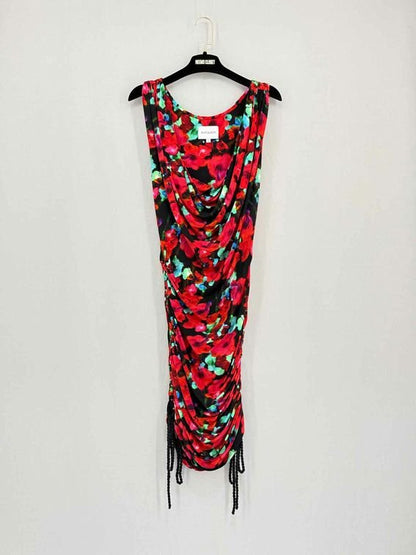 Pre-loved RAT & BOA Black & Red Size Small Knee Length Dress at Reems Closet