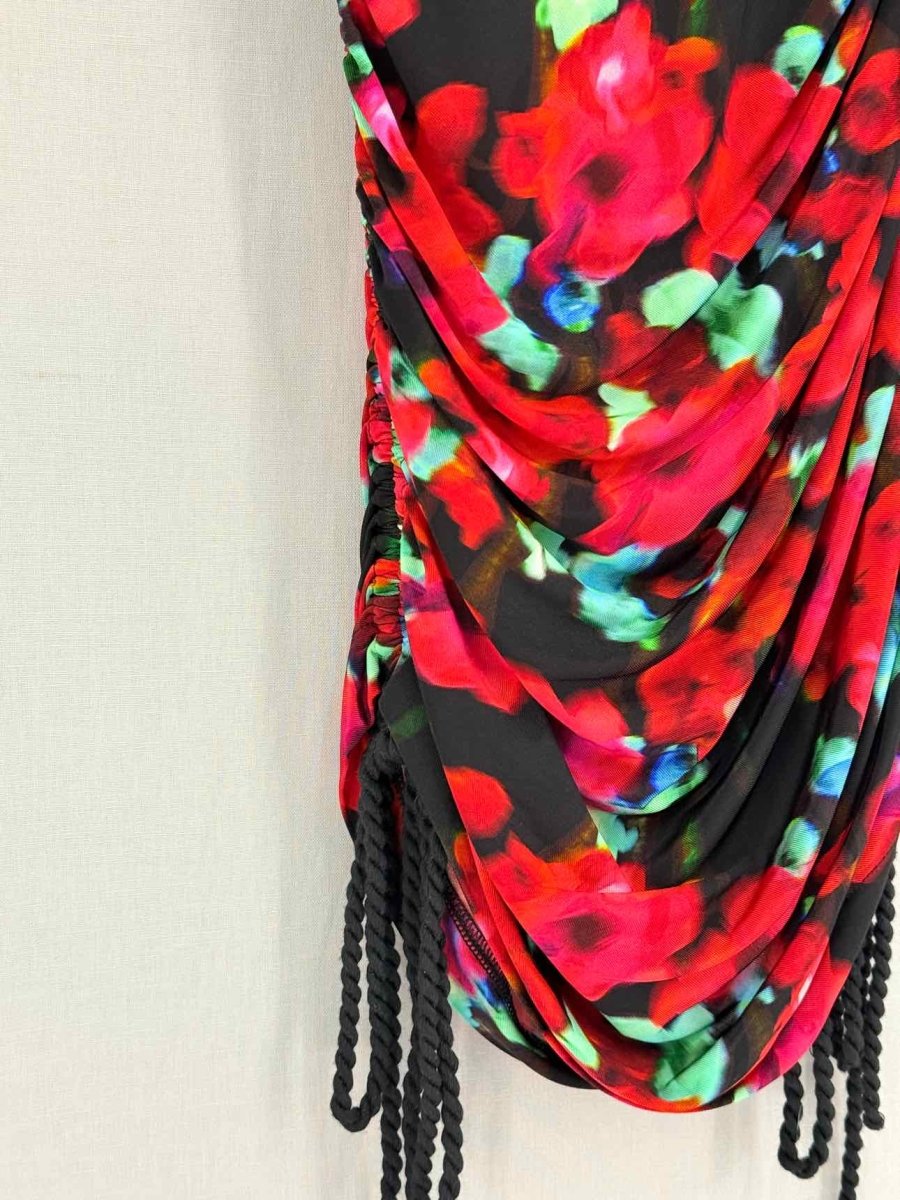 Pre-loved RAT & BOA Black & Red Size Small Knee Length Dress at Reems Closet