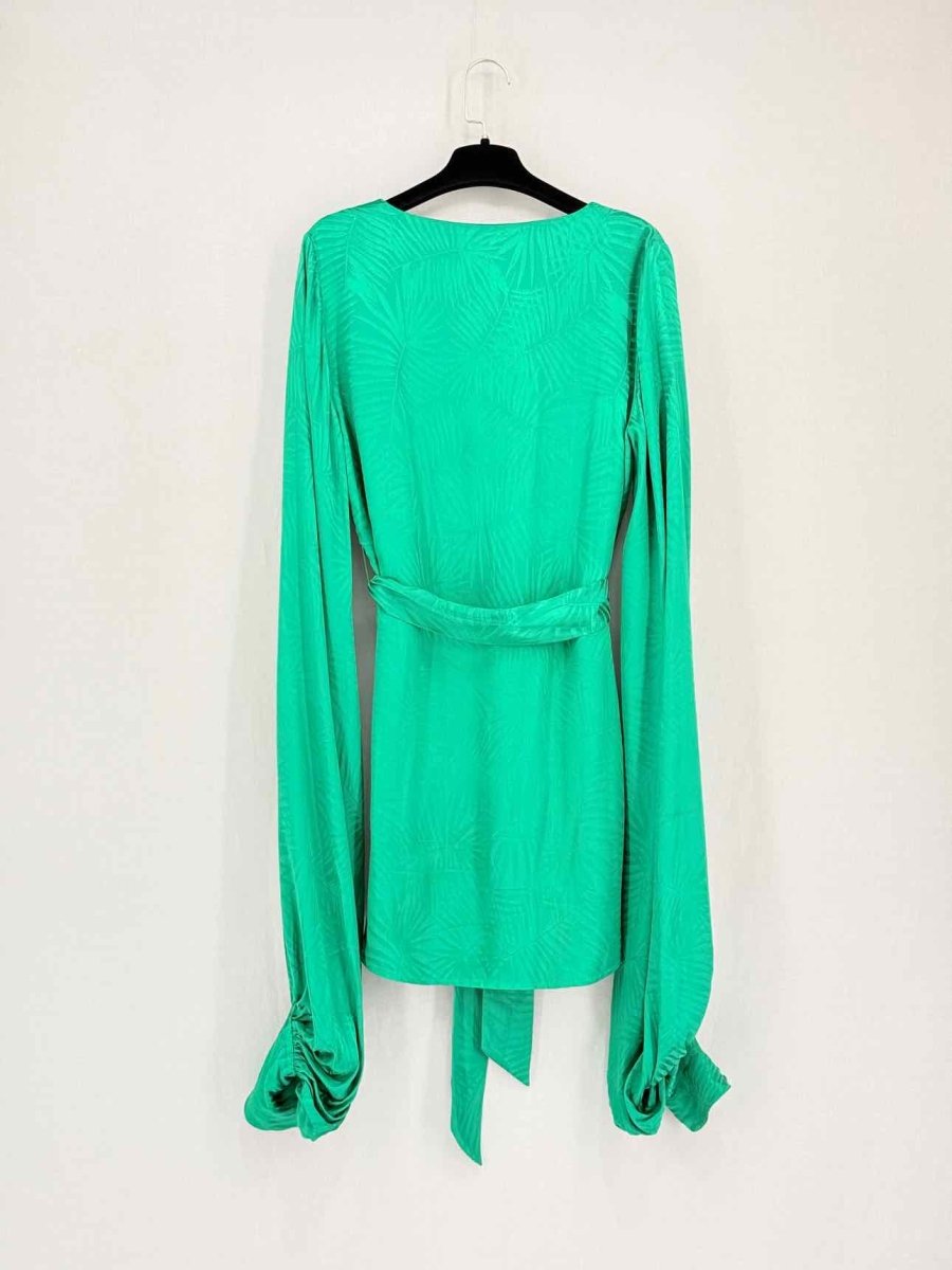 Pre-loved RAT & BOA Harlequin Green Size XSmall Short Dress at Reems Closet