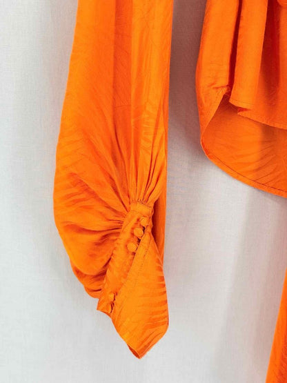 Pre-loved RAT & BOA Harlequin Orange Size XXSmall Short Dress at Reems Closet