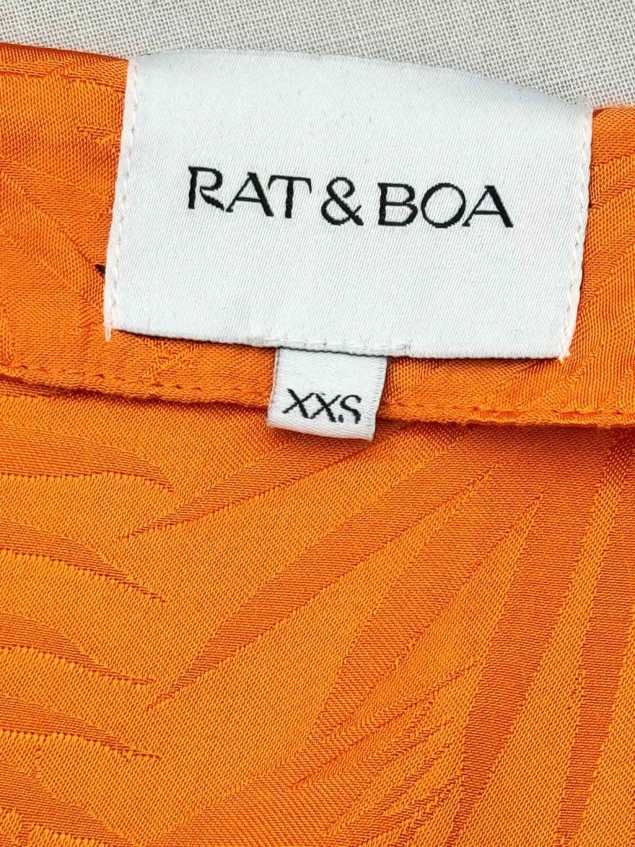 Pre-loved RAT & BOA Harlequin Orange Size XXSmall Short Dress at Reems Closet