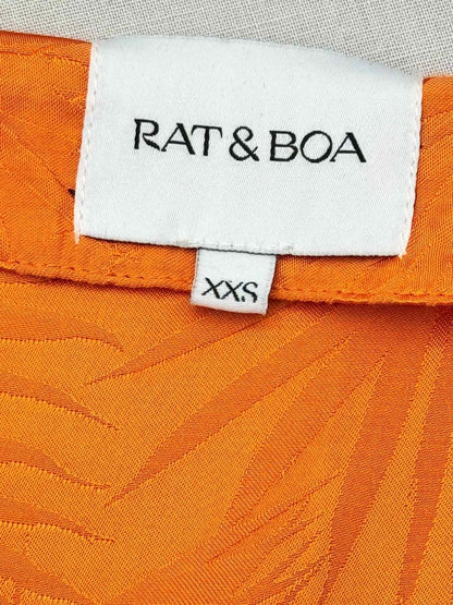 Pre-loved RAT & BOA Harlequin Orange Size XXSmall Short Dress at Reems Closet