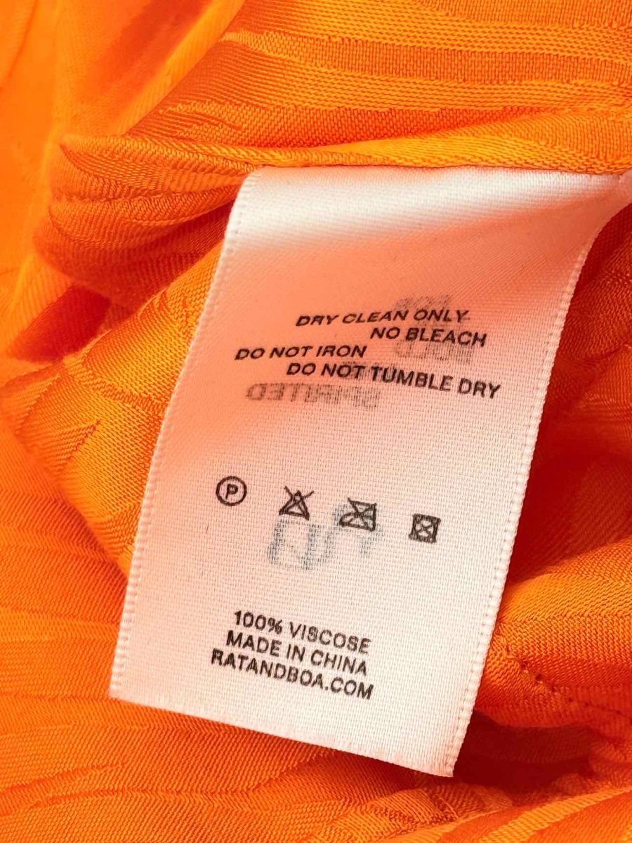 Pre-loved RAT & BOA Harlequin Orange Size XXSmall Short Dress at Reems Closet