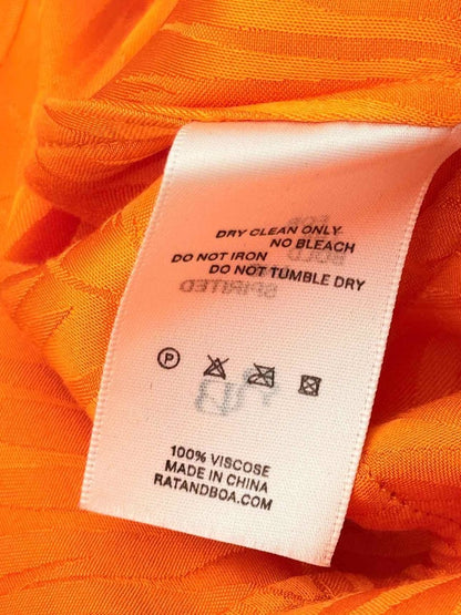 Pre-loved RAT & BOA Harlequin Orange Size XXSmall Short Dress at Reems Closet