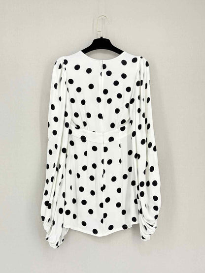 Pre-loved RAT & BOA Perla White w/ Black Size XSmall Short Dress at Reems Closet