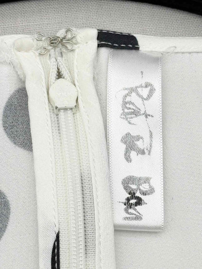 Pre-loved RAT & BOA Perla White w/ Black Size XSmall Short Dress at Reems Closet
