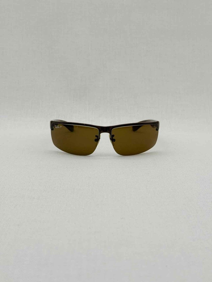 Pre - loved RAY - BAN Black & Gold Sunglasses at Reems Closet