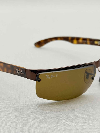 Pre - loved RAY - BAN Black & Gold Sunglasses at Reems Closet