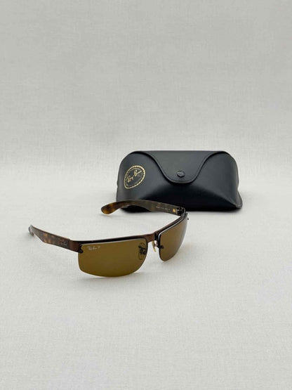 Pre - loved RAY - BAN Black & Gold Sunglasses at Reems Closet