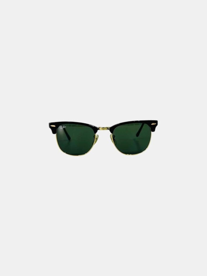 Pre - loved RAY - BAN Clubmaster Classic Black Sunglasses at Reems Closet