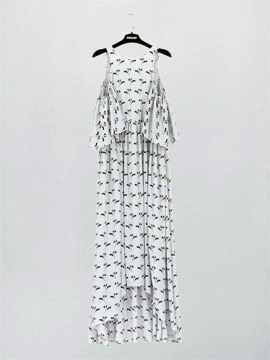 Pre-loved REBECCA MINKOFF Robbie Printed Size Small Long Dress at Reems Closet
