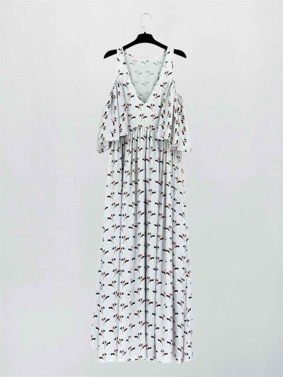 Pre-loved REBECCA MINKOFF Robbie Printed Size Small Long Dress at Reems Closet