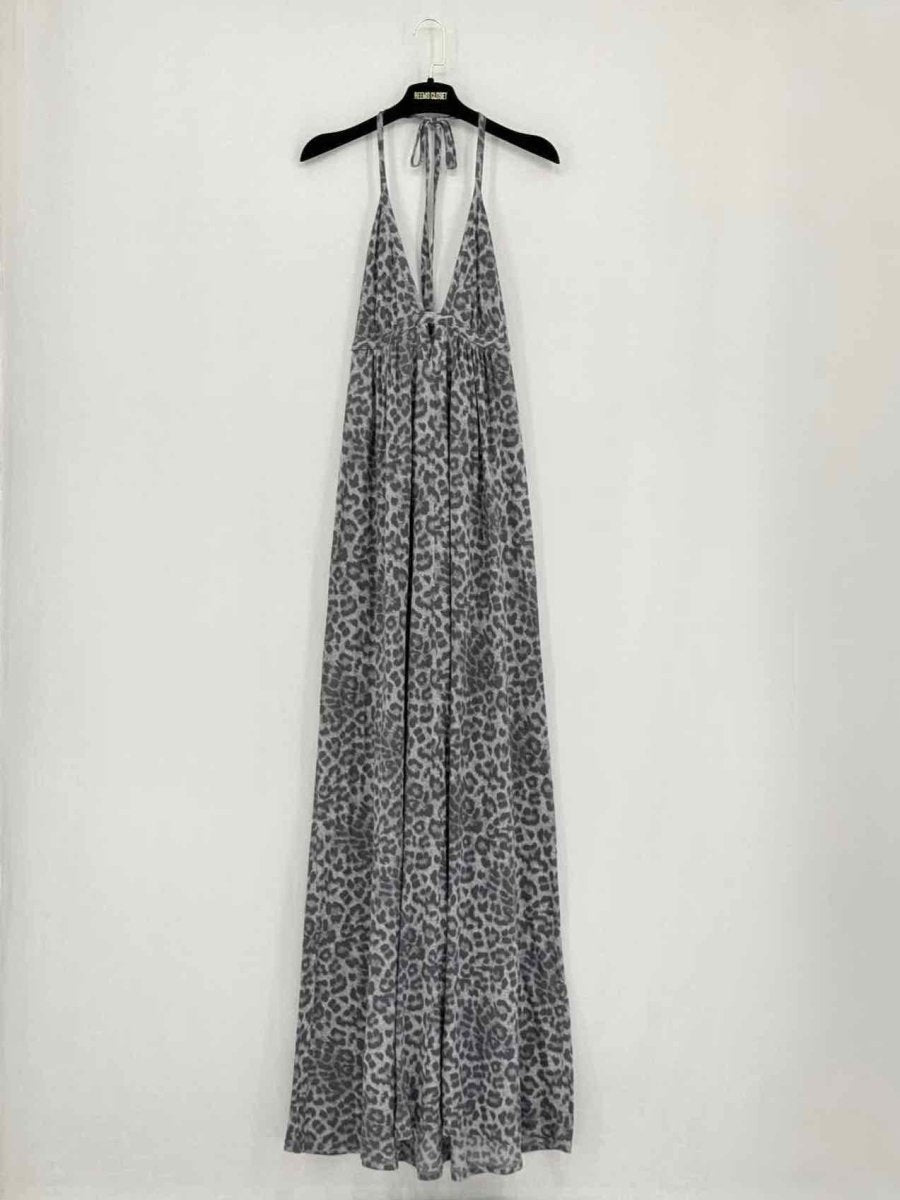 Pre - loved REBECCA TAYLOR Black & Grey Size Small Long Dress at Reems Closet