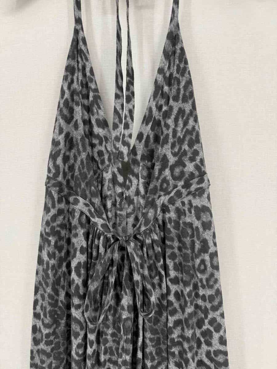 Pre - loved REBECCA TAYLOR Black & Grey Size Small Long Dress at Reems Closet