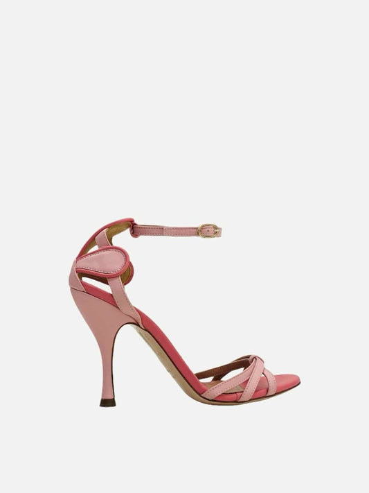 Pre-loved RED VALENTINO Ankle Strap Pink Heeled Shoes from Reems Closet