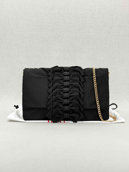 Pre - loved RED VALENTINO Black Clutch at Reems Closet