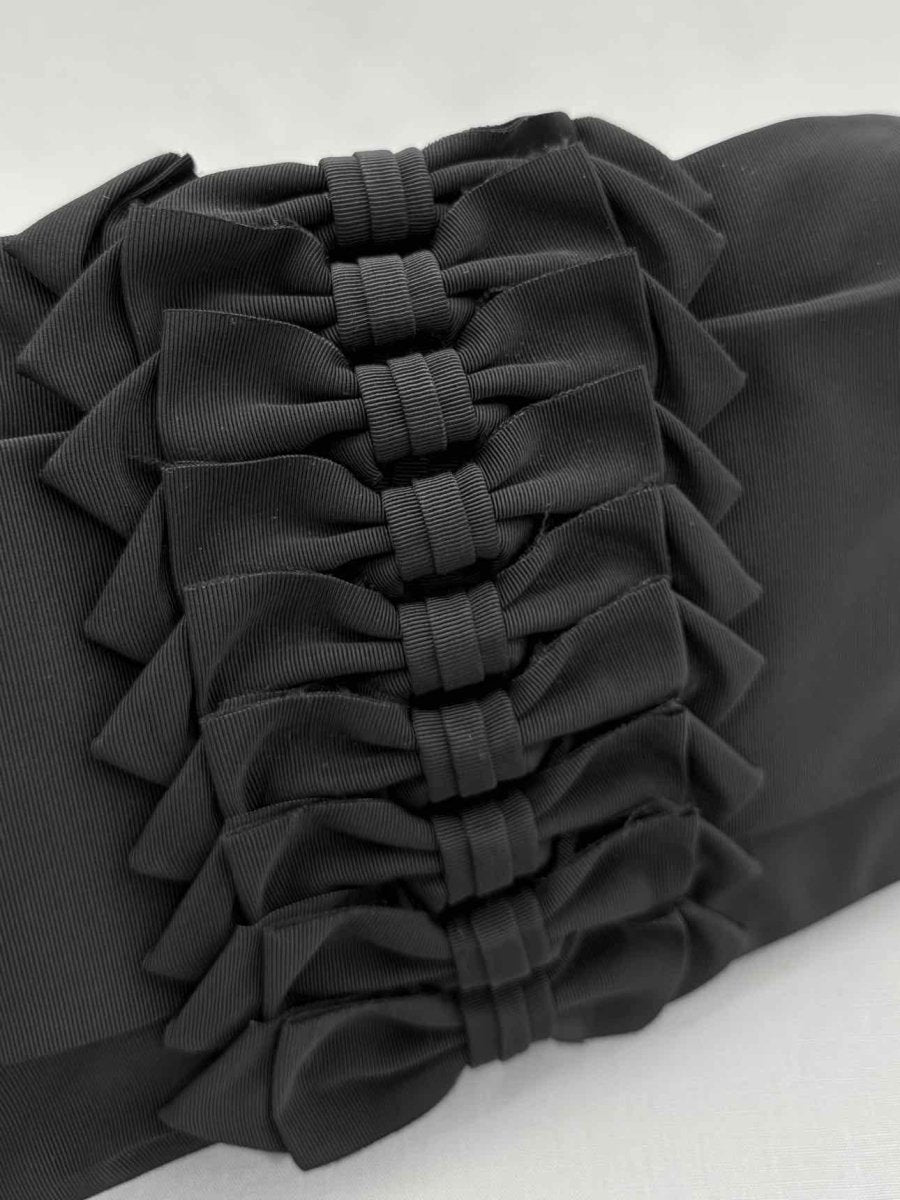 Pre - loved RED VALENTINO Black Clutch at Reems Closet