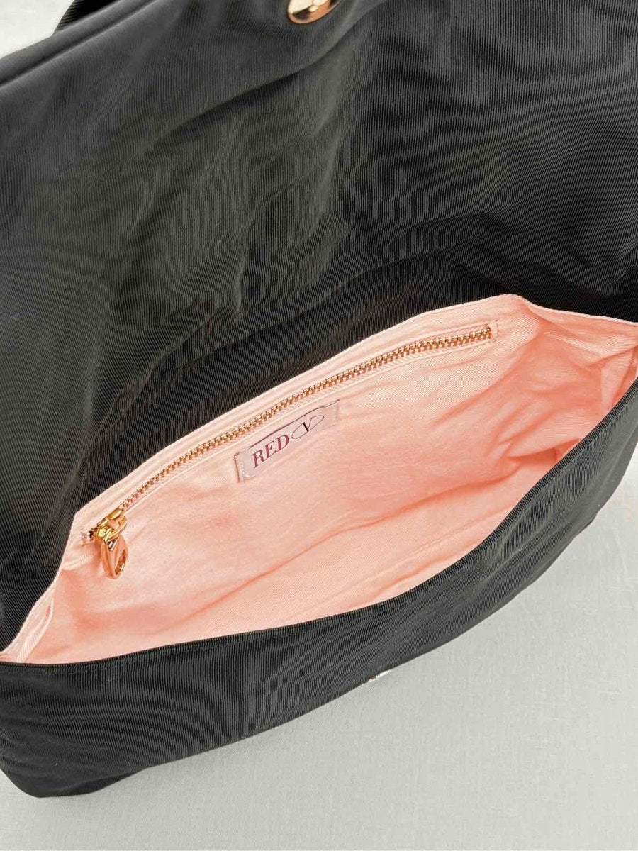 Pre - loved RED VALENTINO Black Clutch at Reems Closet