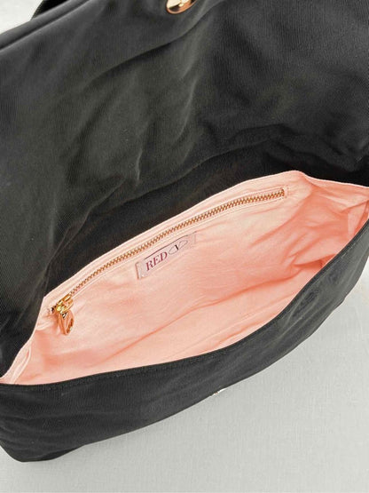 Pre - loved RED VALENTINO Black Clutch at Reems Closet