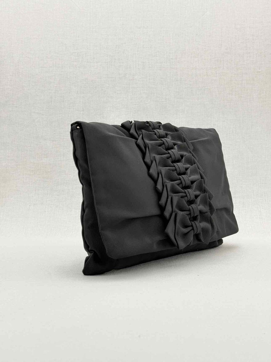 Pre - loved RED VALENTINO Black Clutch at Reems Closet