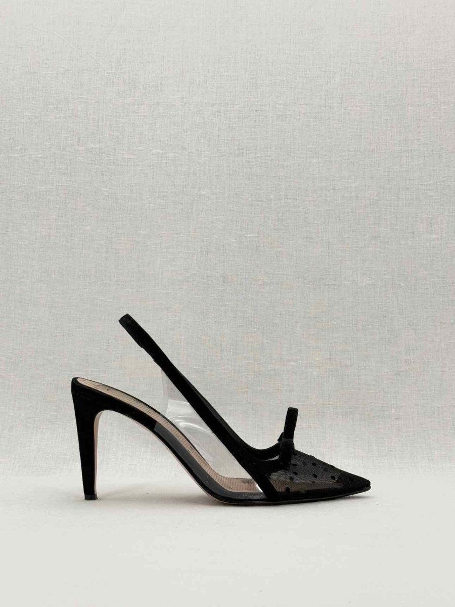 Pre - loved RED VALENTINO Black Polka Dot Size EU 39 Pumps at Reems Closet