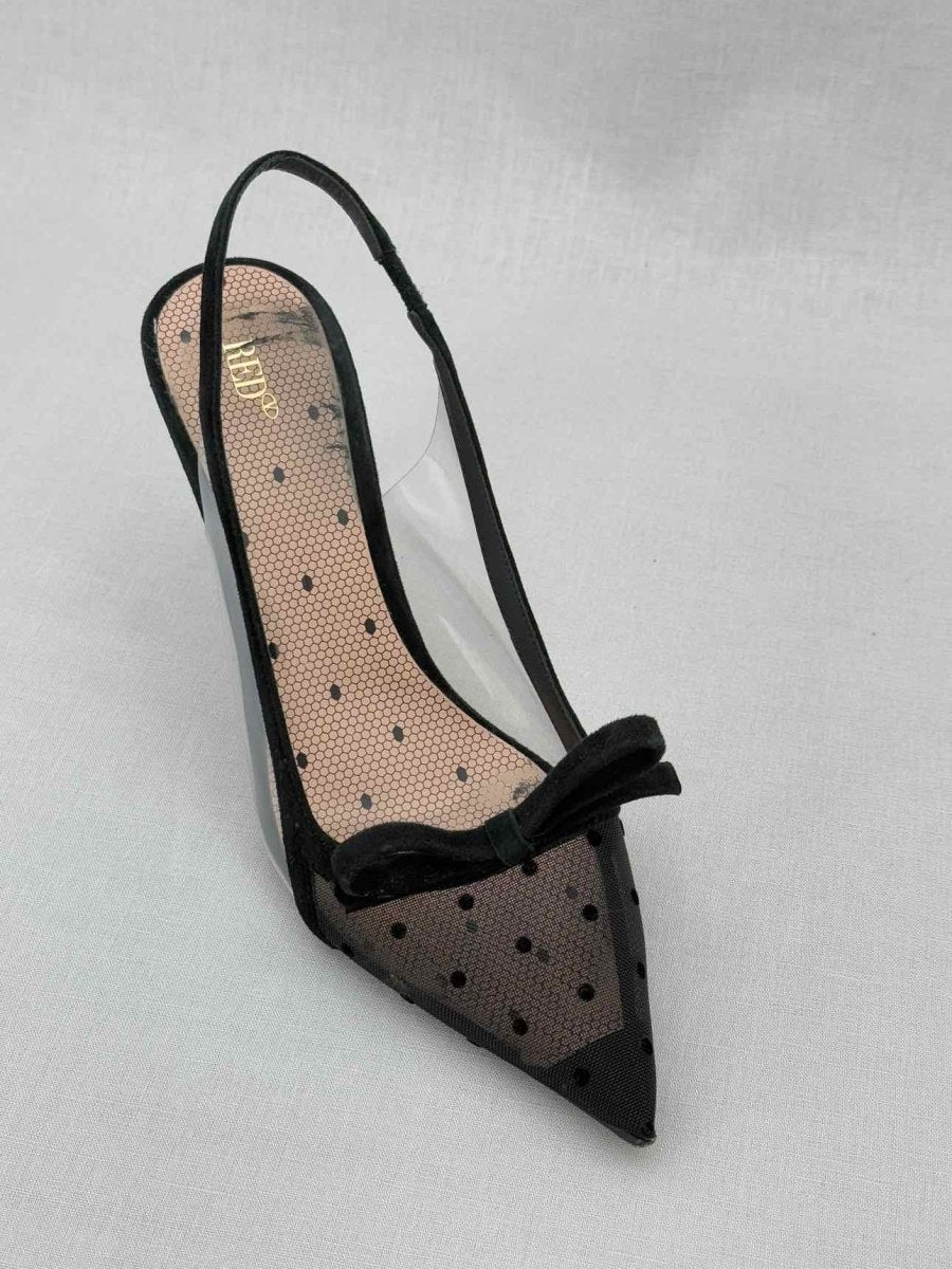 Pre - loved RED VALENTINO Black Polka Dot Size EU 39 Pumps at Reems Closet