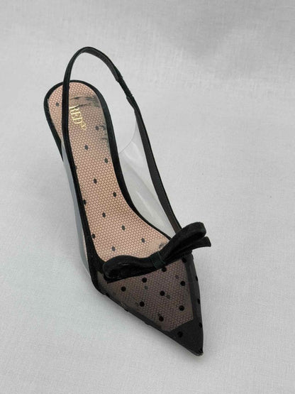 Pre - loved RED VALENTINO Black Polka Dot Size EU 39 Pumps at Reems Closet