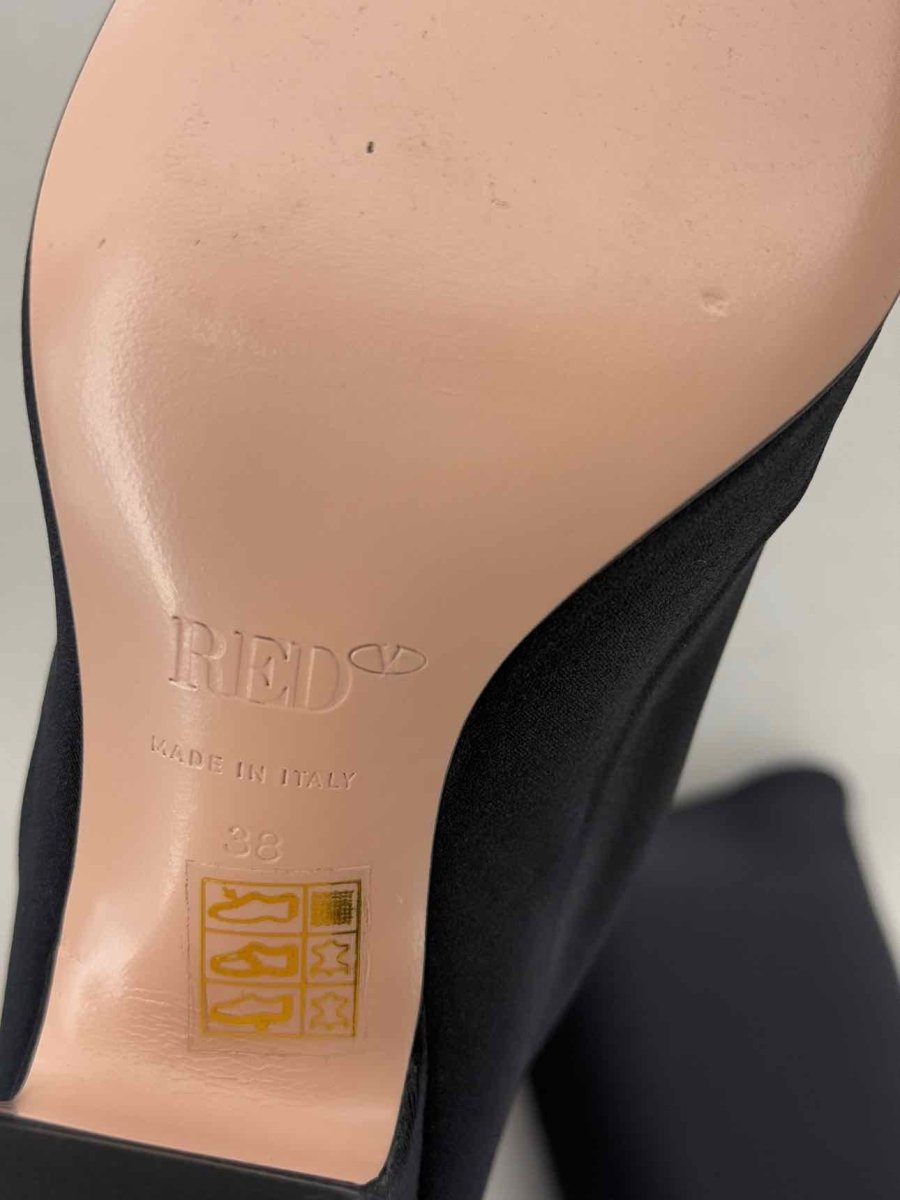 Pre - loved RED VALENTINO Black Size EU 38 Knee High Boots at Reems Closet