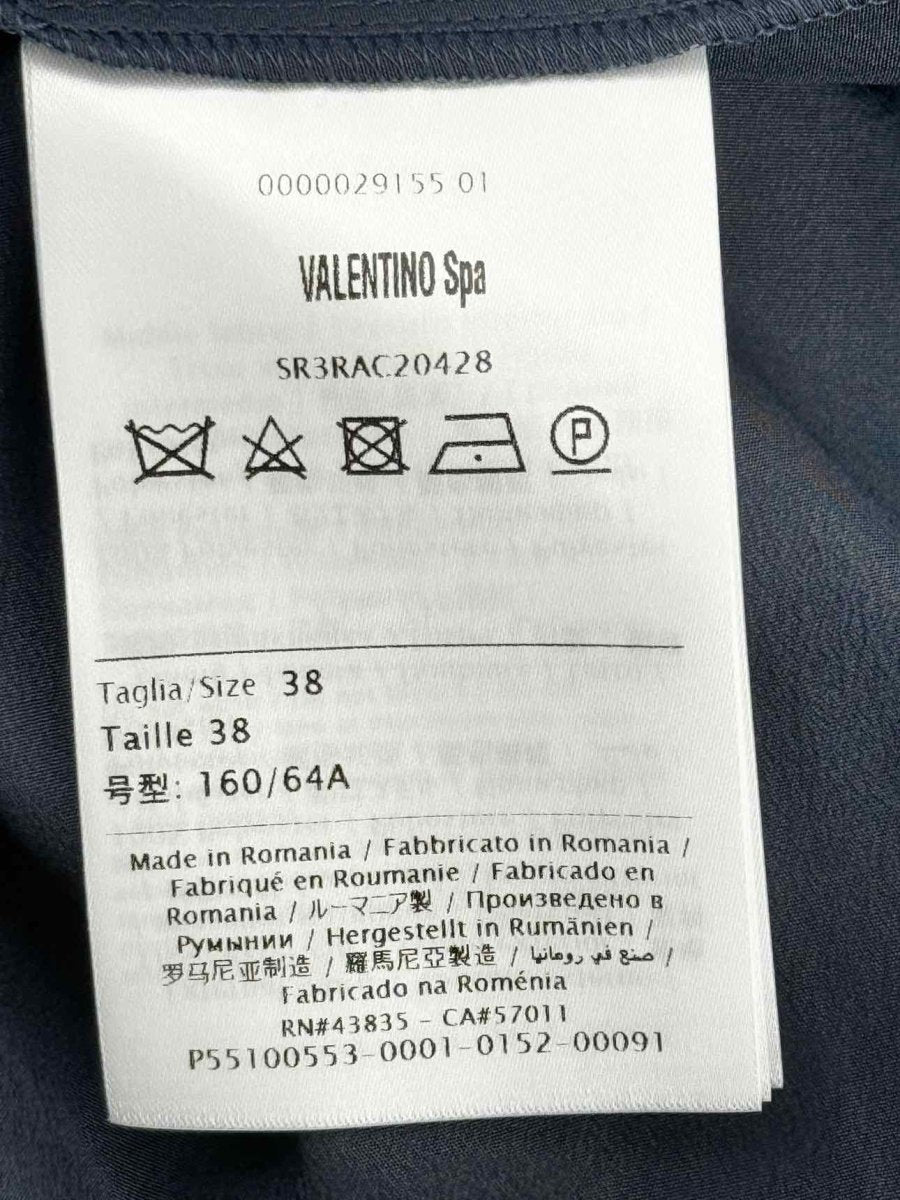 Pre - loved RED VALENTINO Navy Blue Size US 2 Midi Skirt at Reems Closet