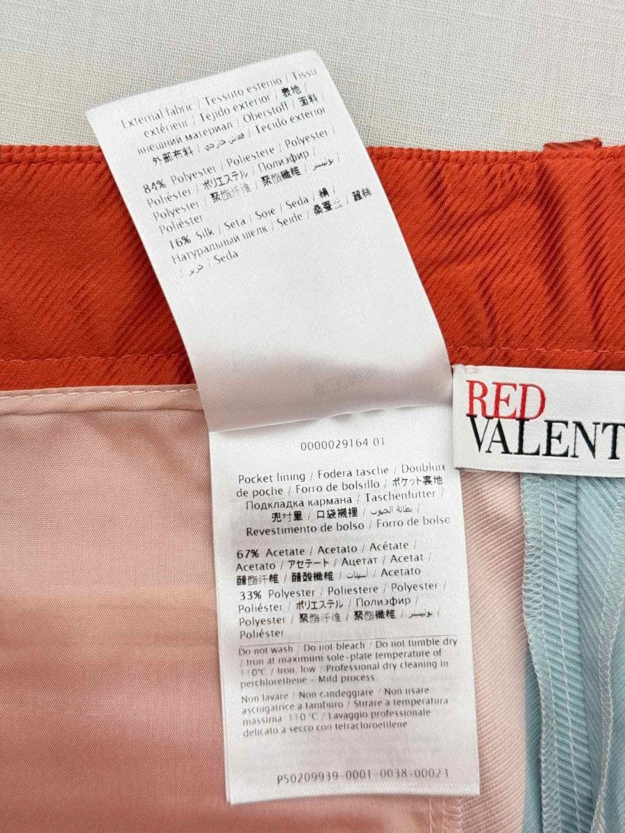 Pre - loved RED VALENTINO Red Multicolor Striped Size US 6 Pants at Reems Closet