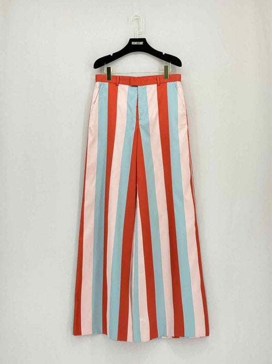Pre - loved RED VALENTINO Red Multicolor Striped Size US 6 Pants at Reems Closet